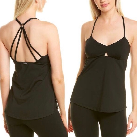 $128 Michi Medusa Black Tank Top in Black Small - Picture 1 of 6